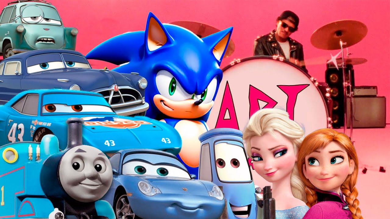 TOP 10 Songs Sonic, Thomas Train, Doc Hudson and Frozen Heart! - APT (Cars) Parody & Sigma Boy