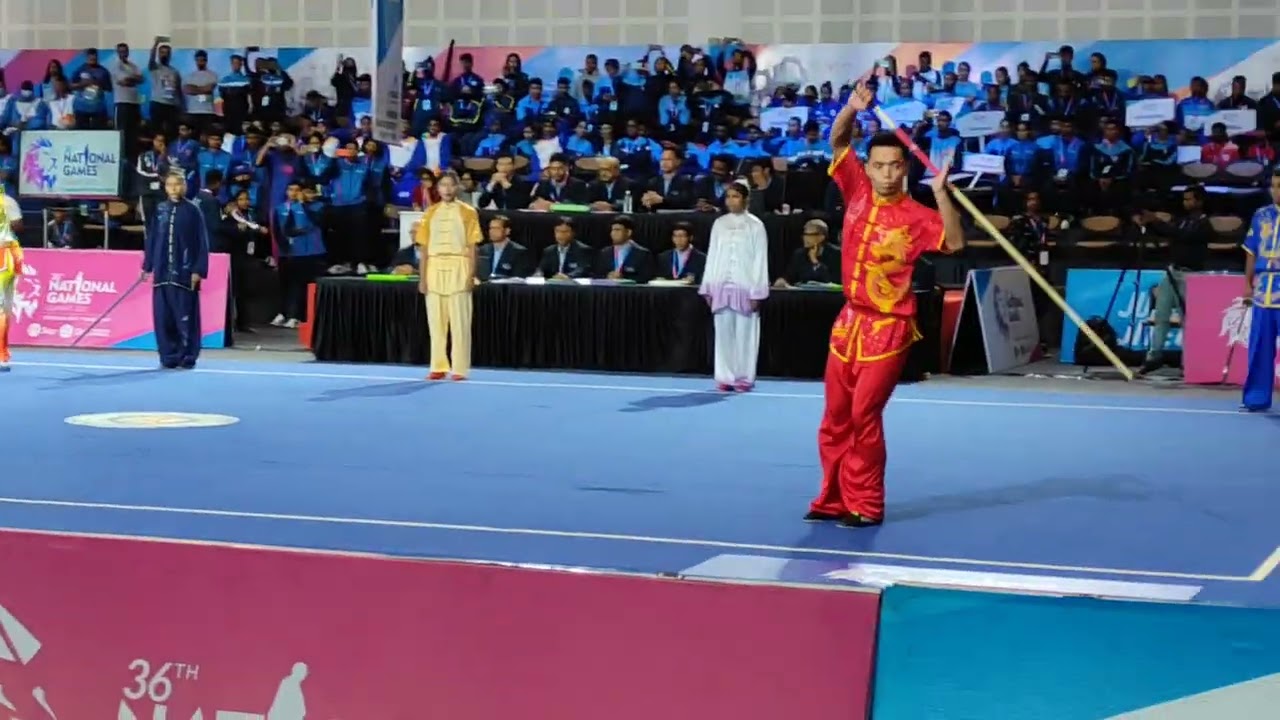 #36thnationalgames opening Wushu Taolu Demonstration #gujrat2022 !!
