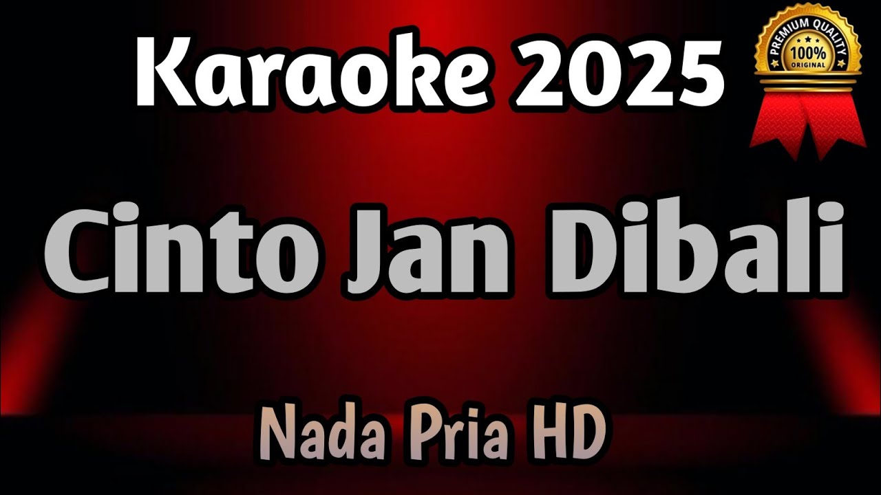 Cinto Jan Dibali || Karaoke Minang Nada Pria Versi Live Terbaru 2025 HD