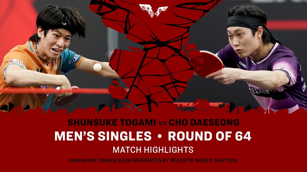 Shunsuke Togami vs Cho Daeseong | MS R64 | #WTTSingapore2026