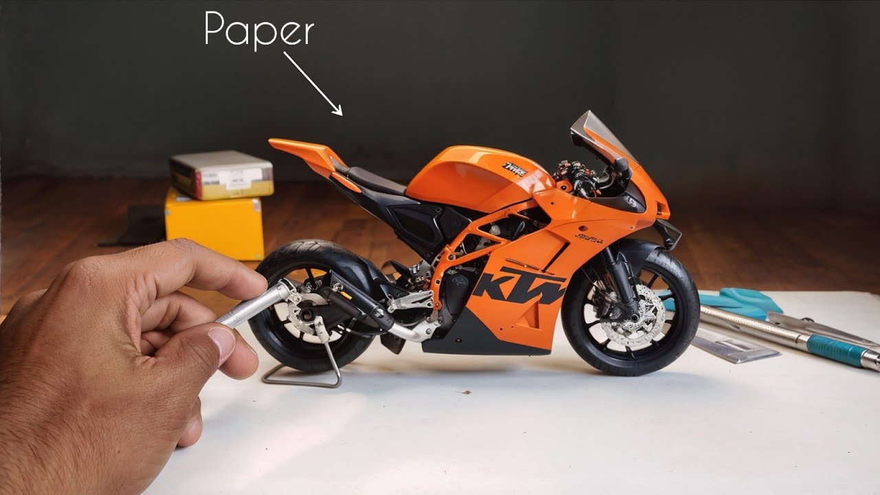 କାଗଜ ରେ ତିଆରି ବେ କେମିତି!😱How to make A KTM RC 8C paper and Cardboard bike