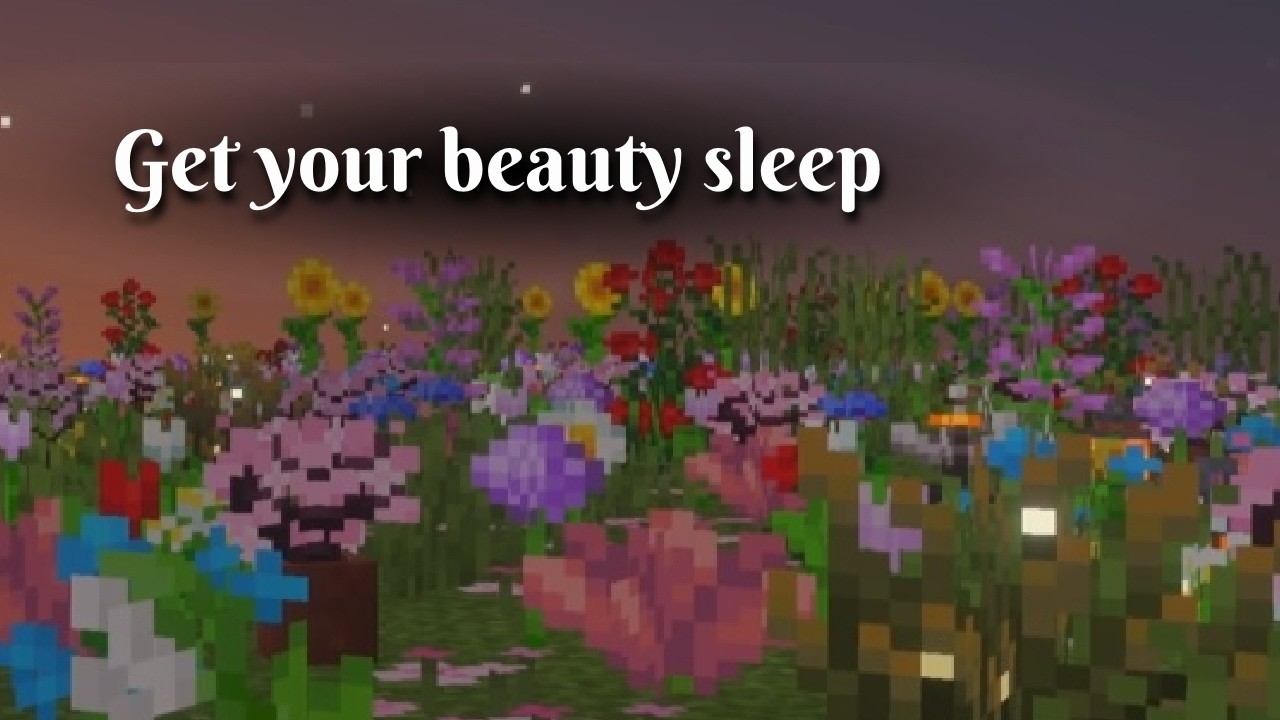 Sleepy spring, fairy flower field at dusk 🌻🌷C418 Ambience music for Sleep, Study, and Calm