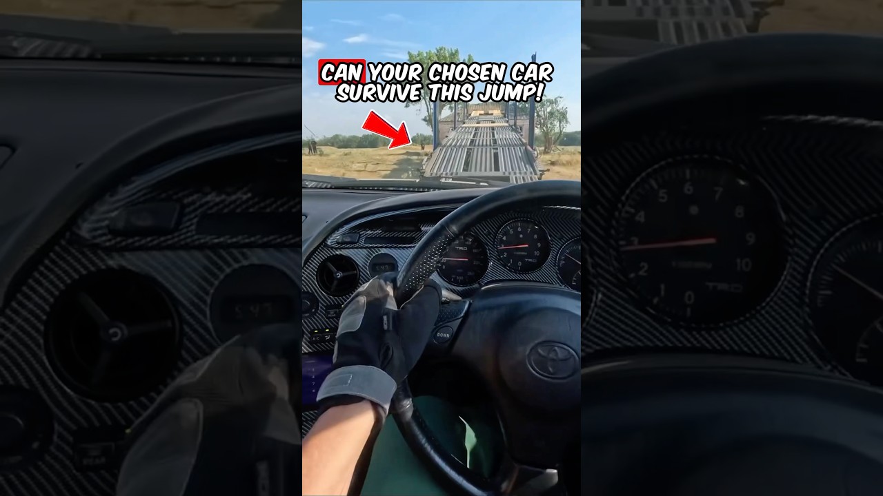 Czy wybrany przez Ciebie samoch&oacute;d przetrwa ten SKOK? 🚀🚘