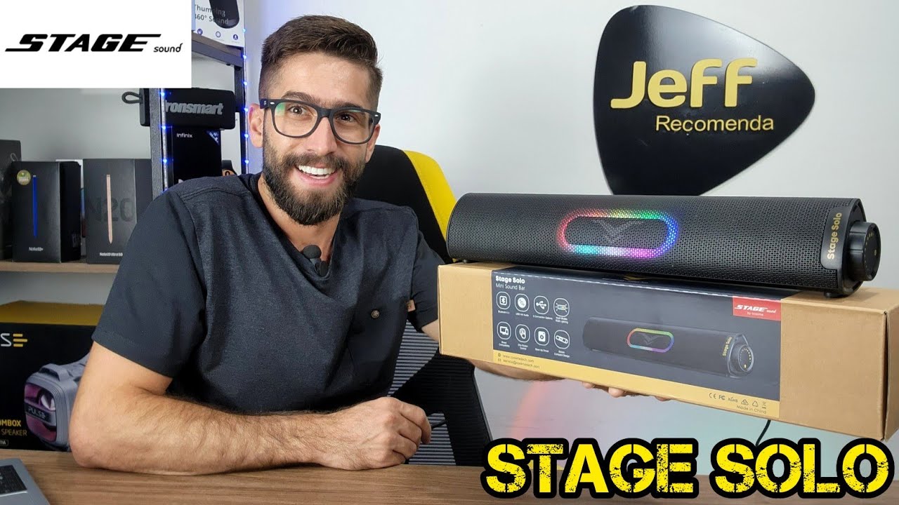 Caixa de som Mini Soundbar STAGE SOUND SOLO 12W: Lançamento!! (Análise Completa)