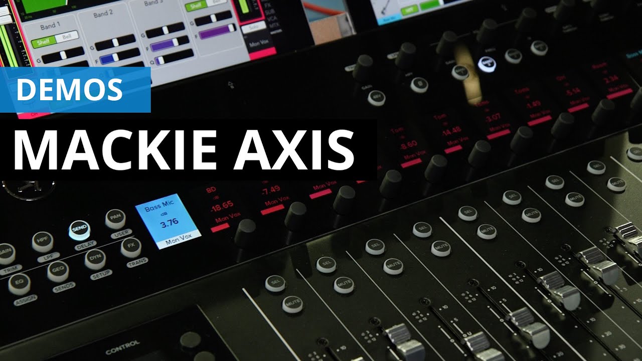 Mackie Axis, control y mezcla integrando hardware y hasta tres iPads