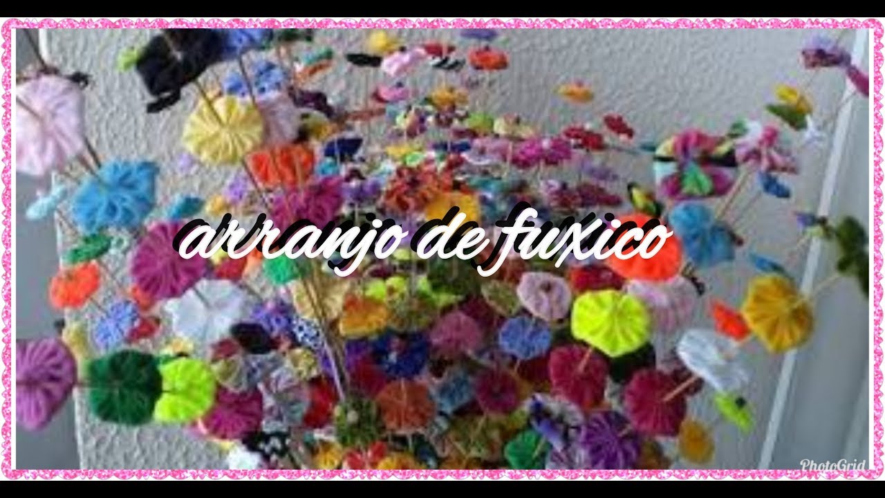 diy - arranjo de fuxico-flor de fuxico - para ganhar dinheiro