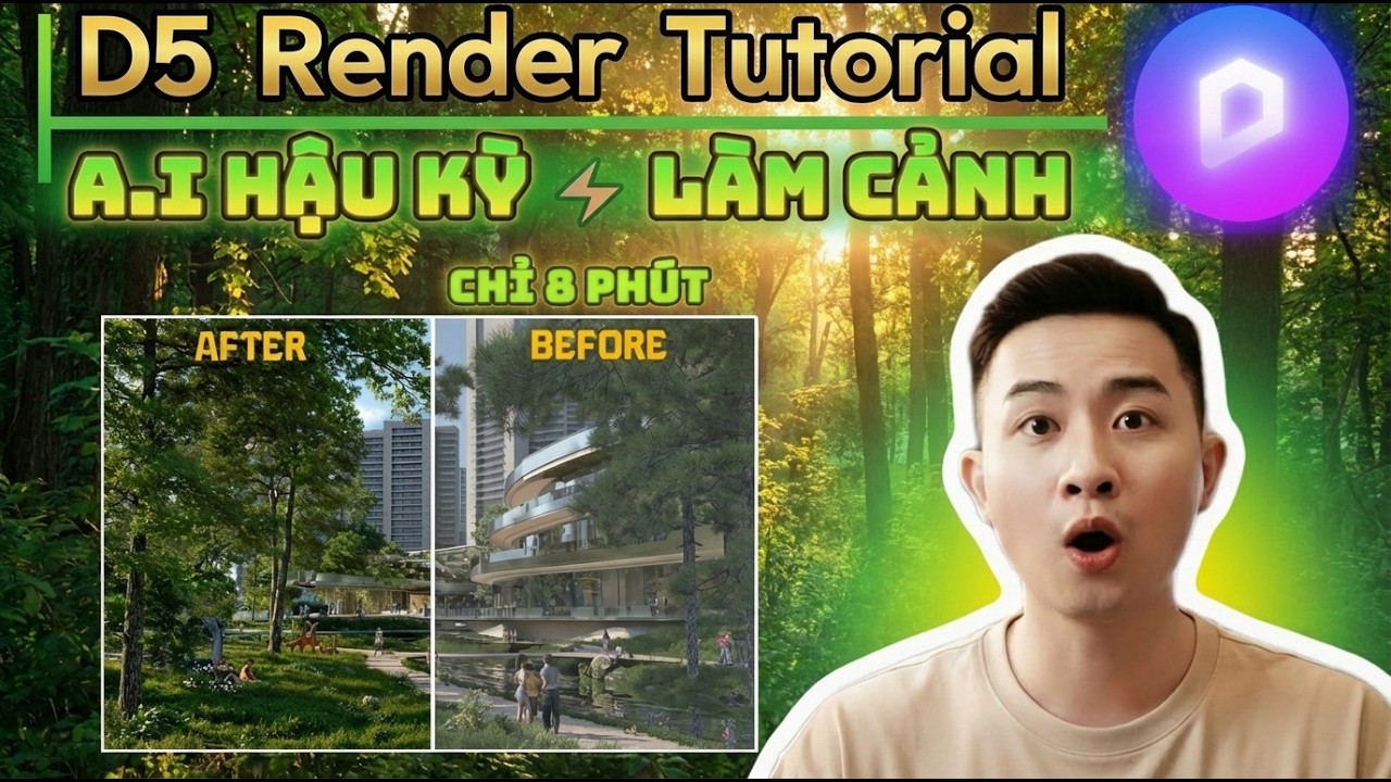 D5 Render Tutorial #1 | Dựng cảnh Quy hoạch Đô thị Xanh – Full Workflow từ SketchUp đến D5