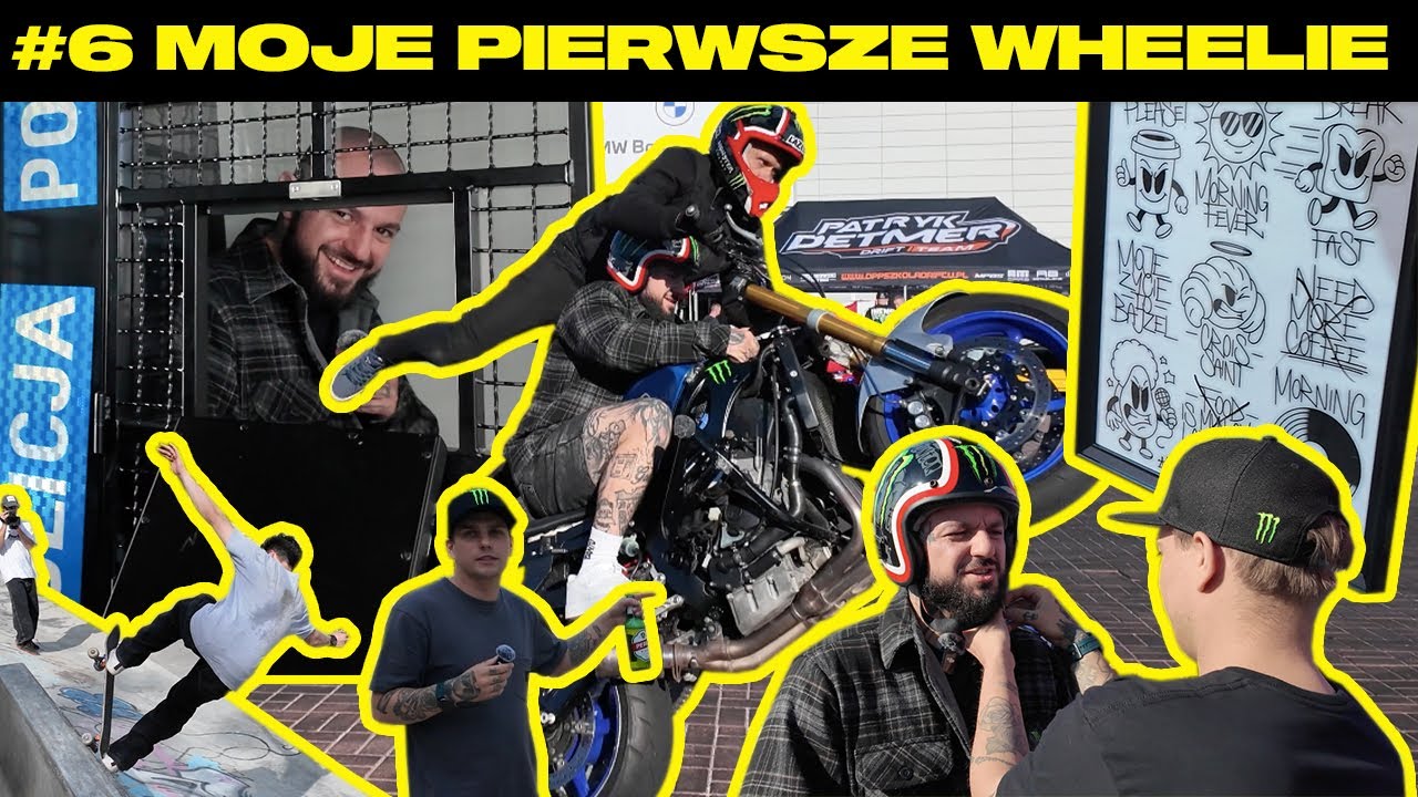 #6 MOJE PIERWSZE WHEELIE NA MOTORZE - Przegląd eventów
