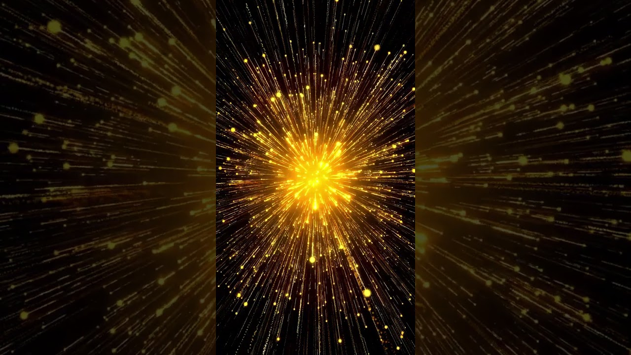 ✨ Golden Energy Explosion | Radiant Light Burst | 4K Green Screen Effect #greenscreen #sparkle