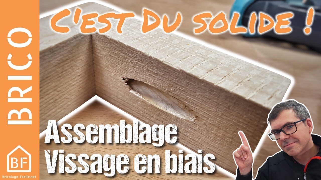 Comment r&eacute;aliser un assemblage bois par vissage de biais ?