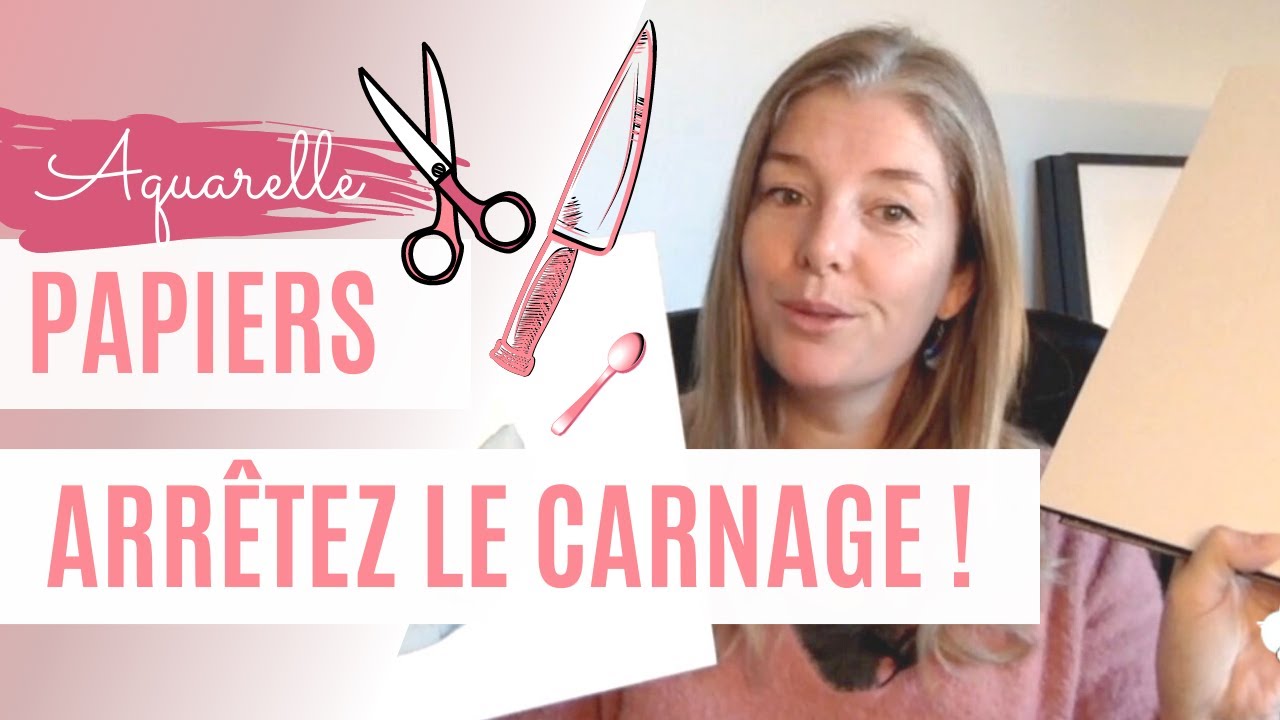 Comment découper le papier aquarelle ?