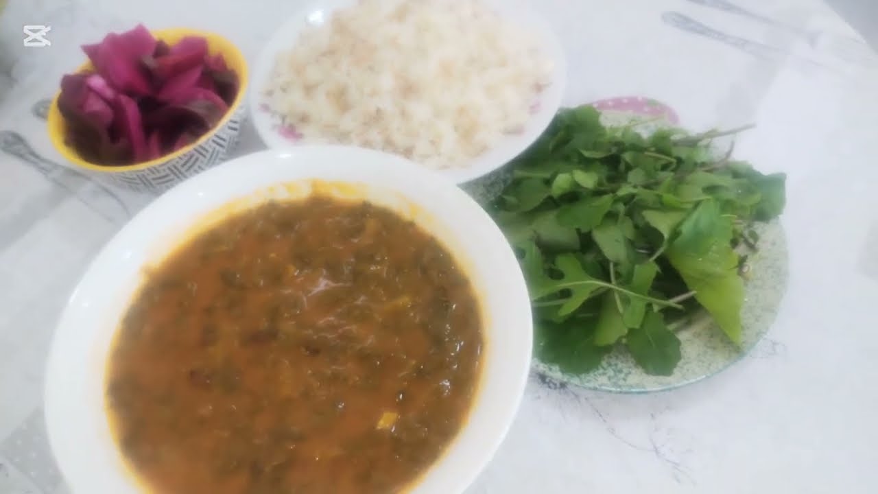 سبانغ والفاصوليا الحمرة سهله وسريعه ولذيذه 👍💚🌹🕊️