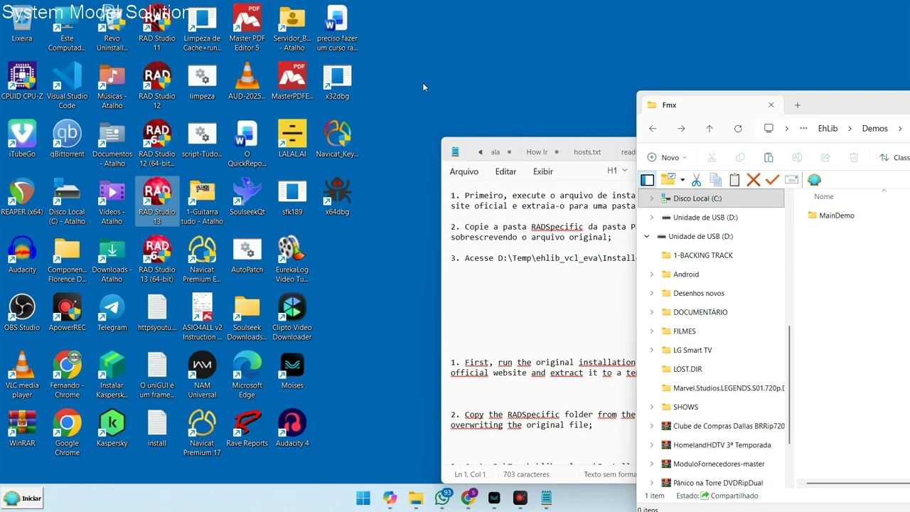 EhLIB para Delphi 13 Florence como instalar passo a passo sem mistérios serve no VCL FMX do Xe ao 13