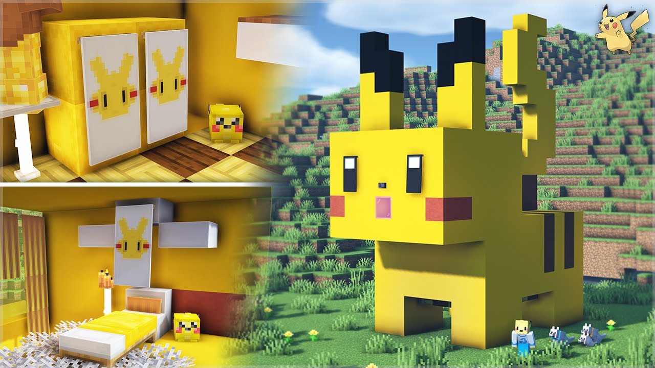 ⛏️ MINECRAFT :: 💛 Построй милый домик Пикачу⚡