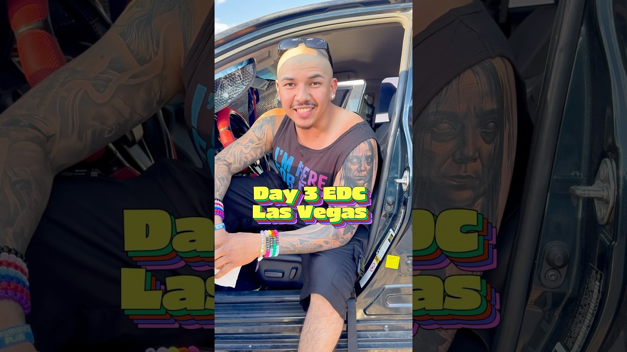 Junior at EDC Day 3: Part 1 🌈✨🎡💫 #EDCLasVegas #EDCDay3  #RaveLife #edc #blog #edc #fuckthehaters