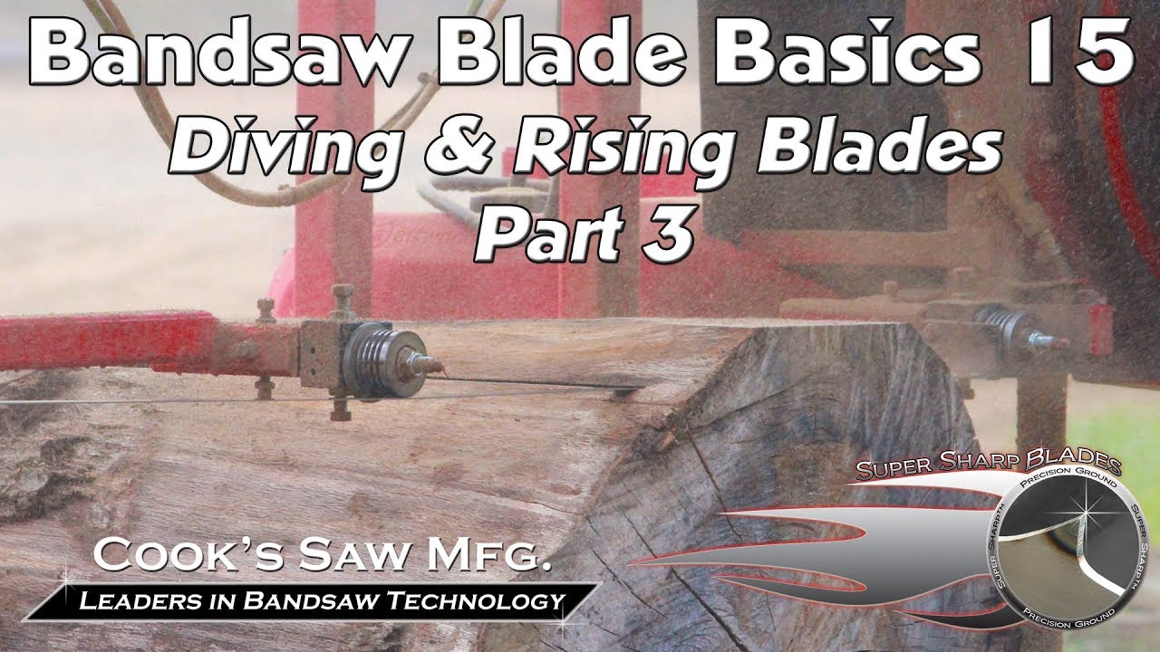 Sawmill Bandsaw Blade Basics 15 -  Diving and Rising Blades Part 3 The Set