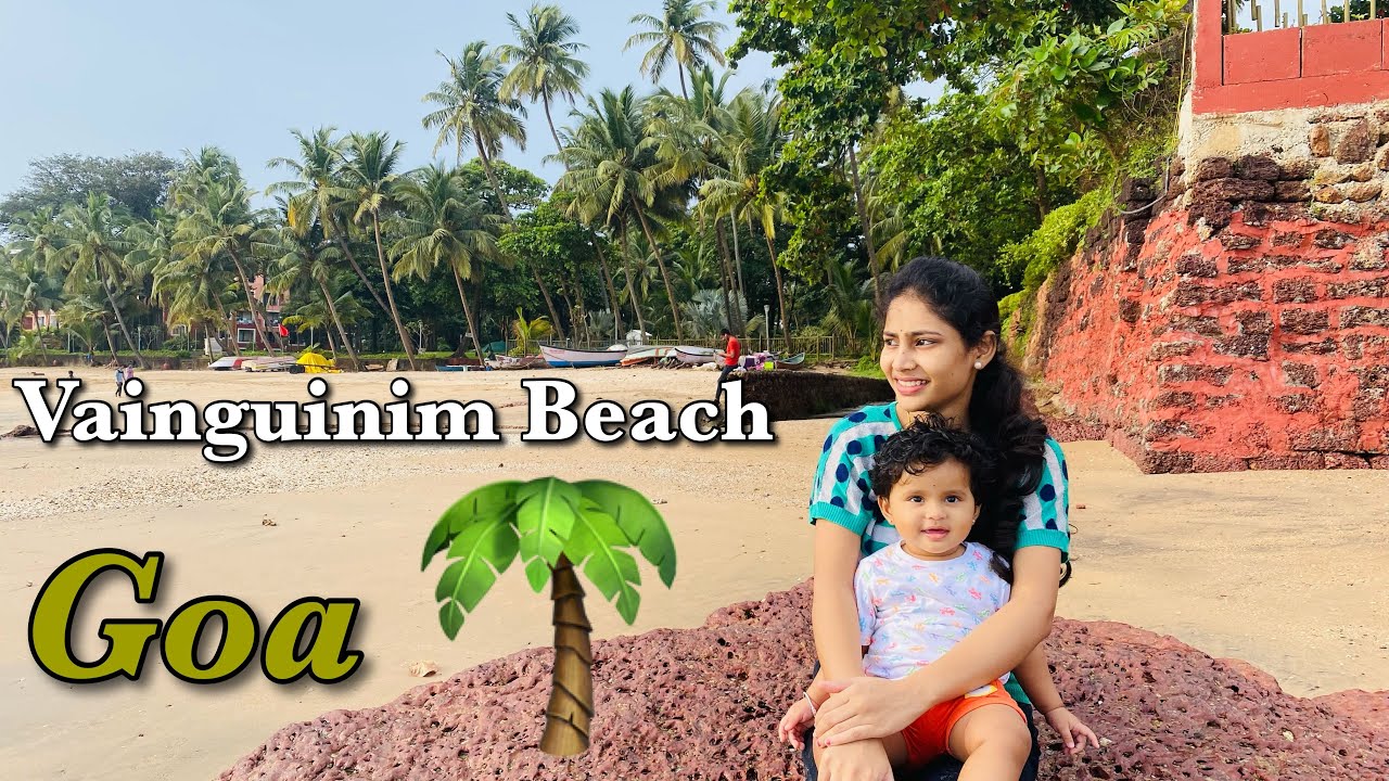 Vainguinim Beach, Goa 🏖⛱ | Most Beautiful Beach of Goa | 4K
