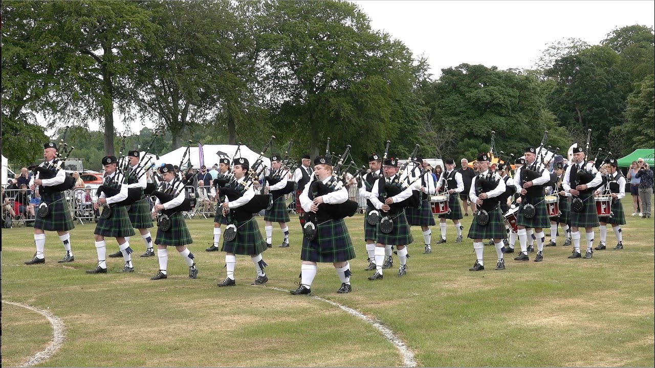 City of Aberdeen Pipe Band 1st in Grade 4B RSPBA Competition during 2023 Aberdeen Highland Games