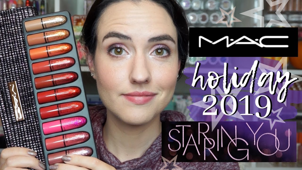 MAC Holiday 2019 Taste of Stardom Mini Lipstick Kit | LIP SWATCHES of ALL 12 Shades!