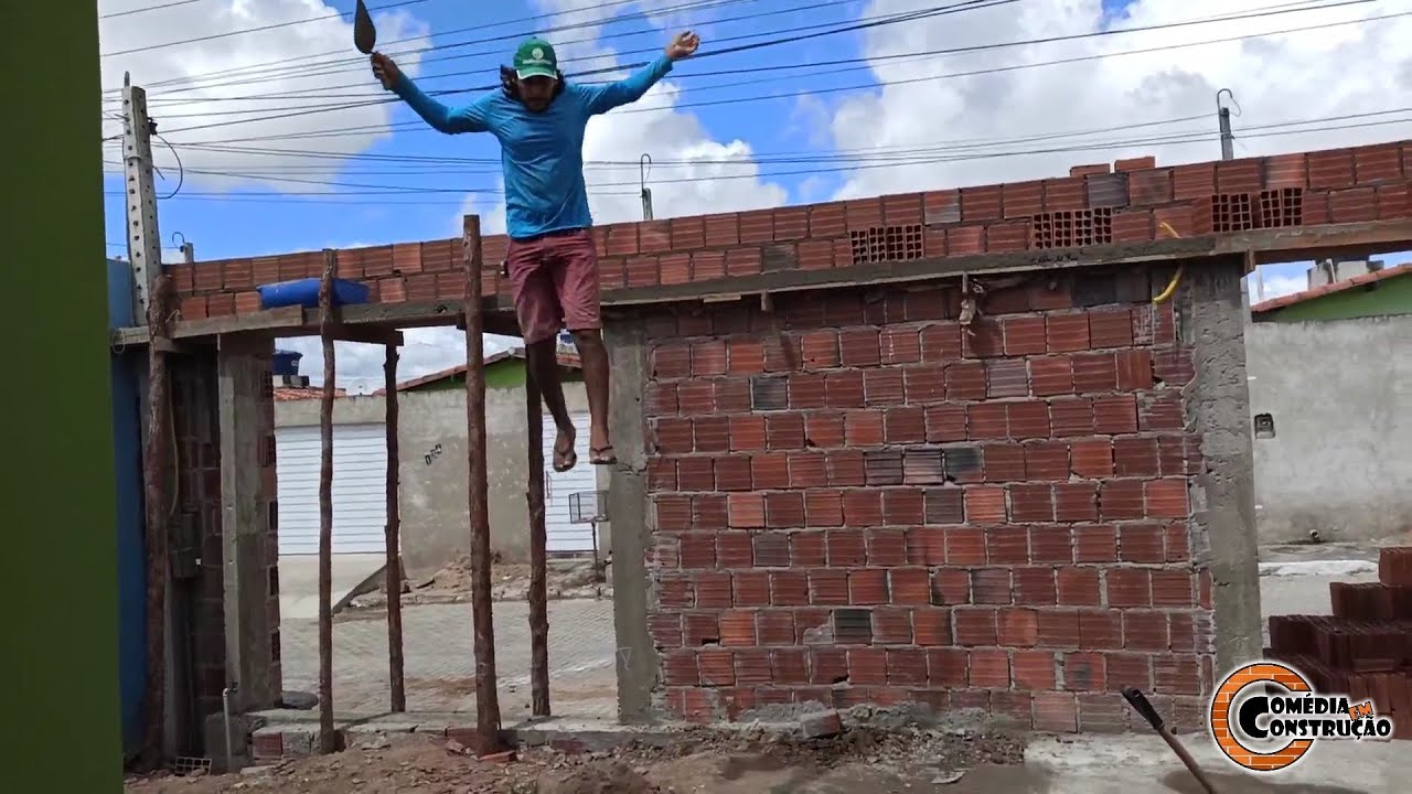Servente Ruim Tira Escada e Pedreiro Pula De Muro 😂 Com&eacute;dia em Constru&ccedil;&atilde;o