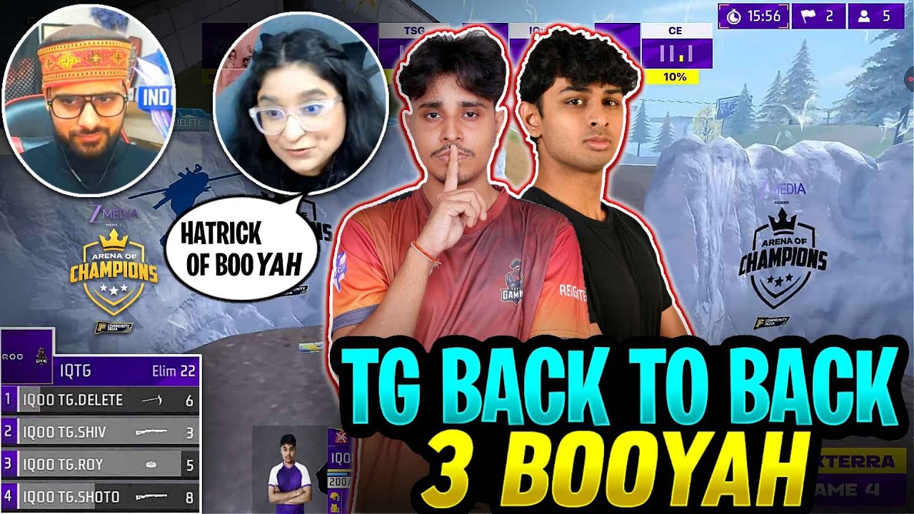 3 BOOYAH IN A ROW | HATRICK | 3 BACK TO BACK 3 BOOYAH BY TOTAL GAMING ESPORTS IN ZEE MEDIA AOC