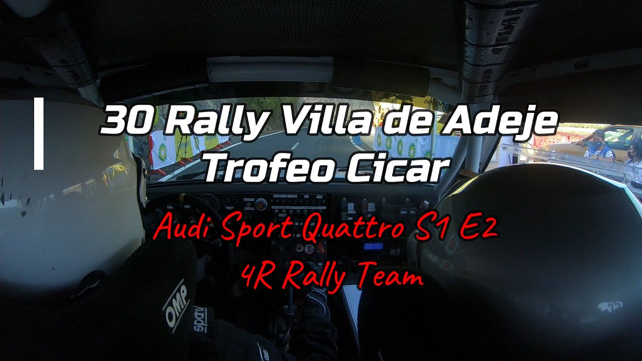 30 Rally Villa de Adeje 2021 - TC 2 - Raúl Carro Miguel Reverón - Audi Sport Quattro S1 E2.