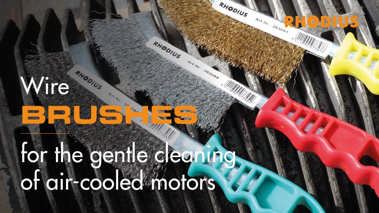 Wire brushes for the gentle cleaning of air-cooled motors