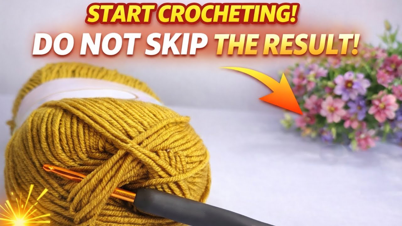Легкий узор для вязания крючком 🧶Подходит для начинающих