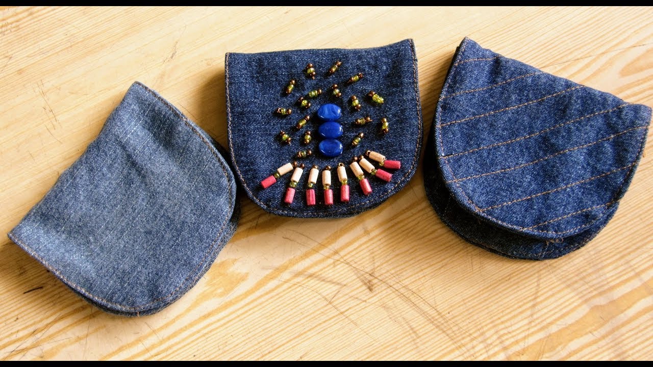 Reciclaje de Jeans: Monedero Nuevo Modelo