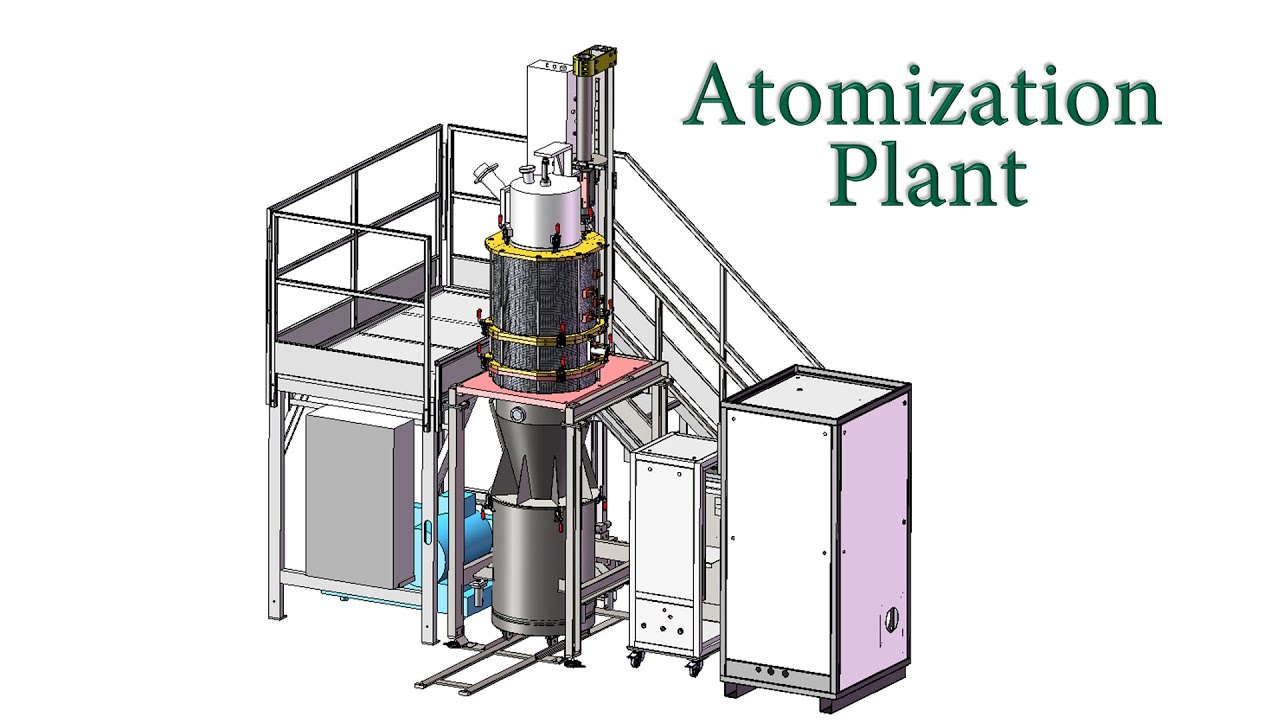 Water atomization plant