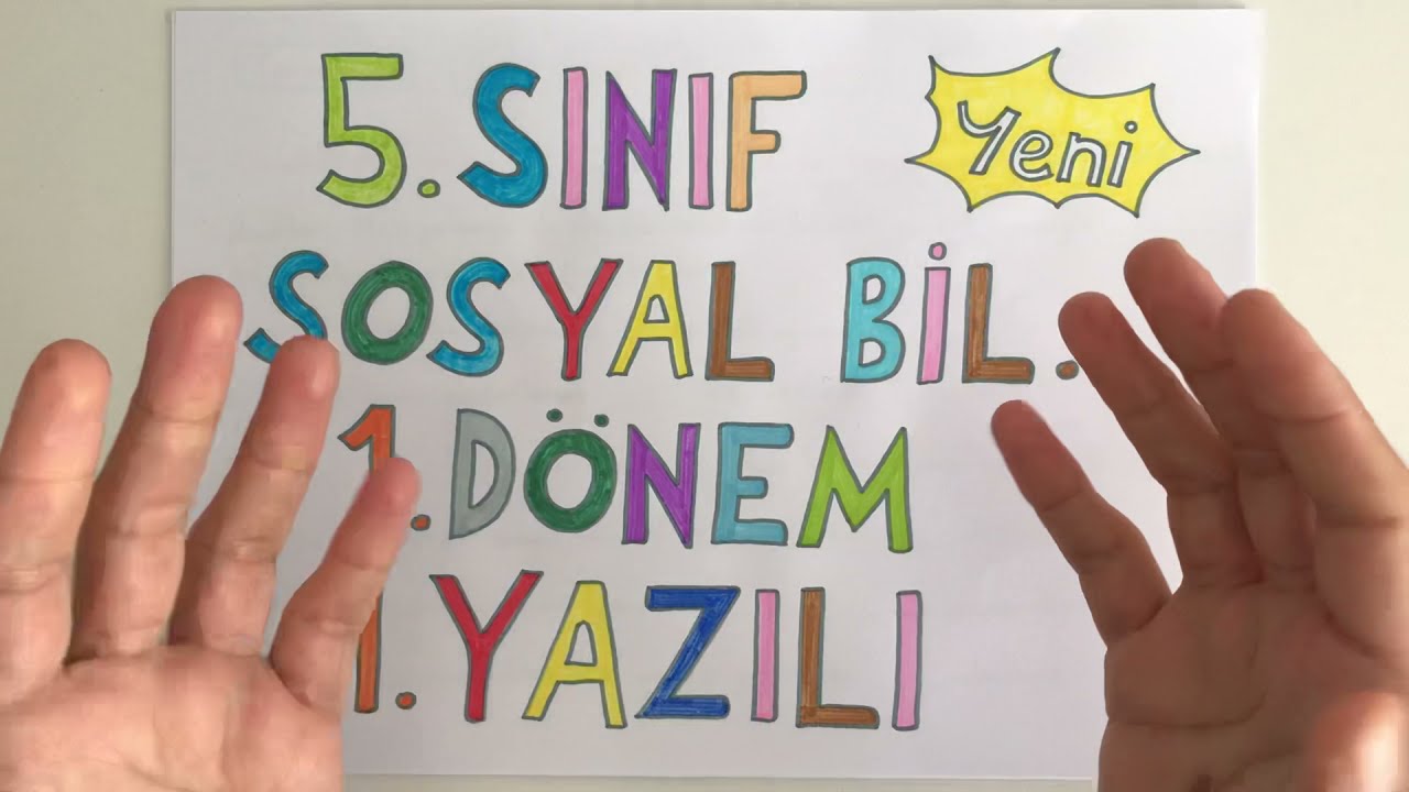 5.sınıf Sosyal Bilgiler 1.dönem 1.yazılı (PUANLI)