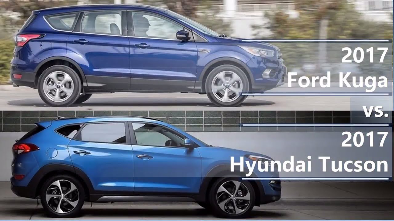 2017 Ford Kuga vs 2017 Hyundai Tucson (technical comparison)