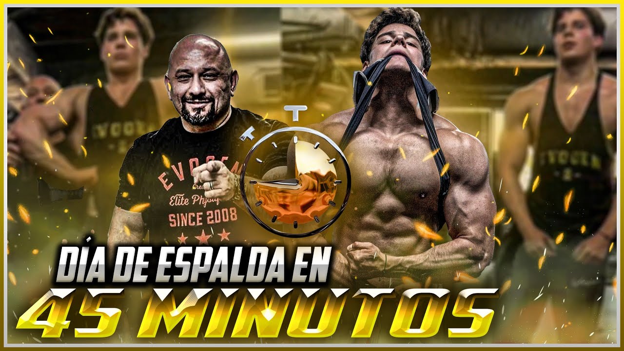 La rutina más intensa de mi vida en 45 min con Hany Rambod (BACK DAY)