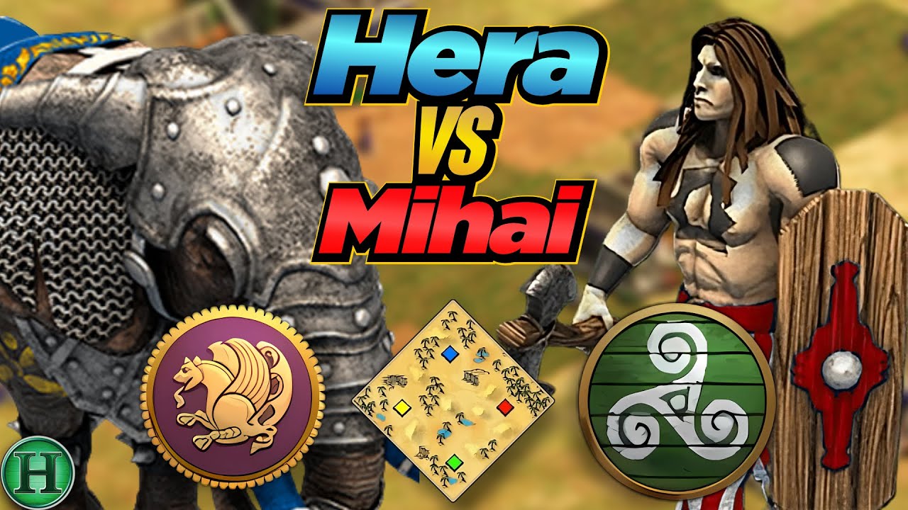 Persians vs Celts | 1v1 Arabia | vs Mihai | AoE2
