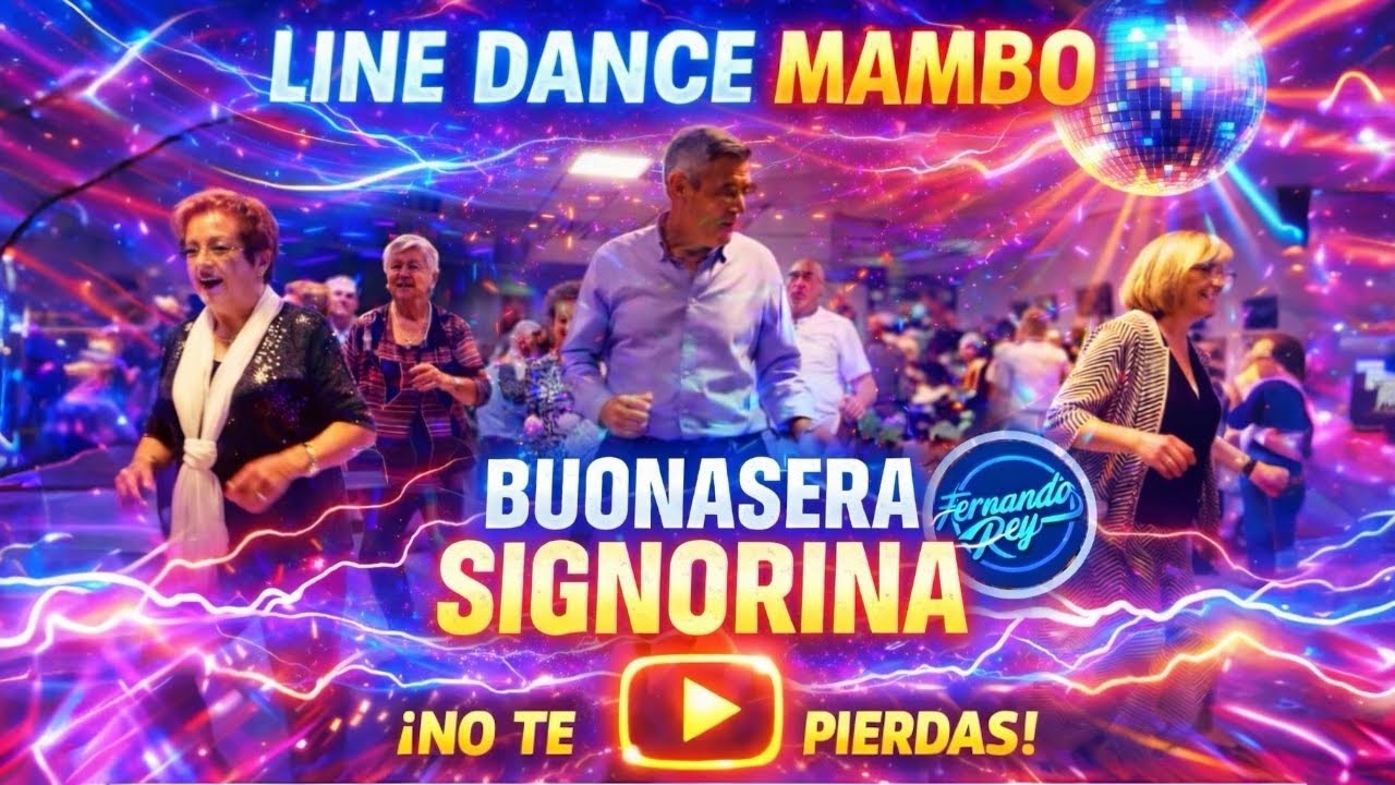 Buonasera Signorina (Mambo) 💃🕺 | Baile en Línea | Line Dance | Ballo di Gruppo