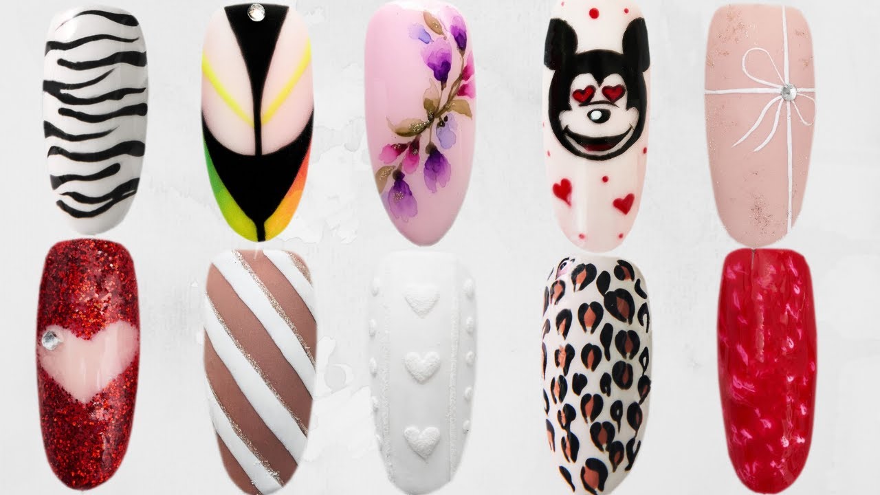 100 Hybrid Nail Styling - Гибридные подборки ногтей - Simple Nail Art