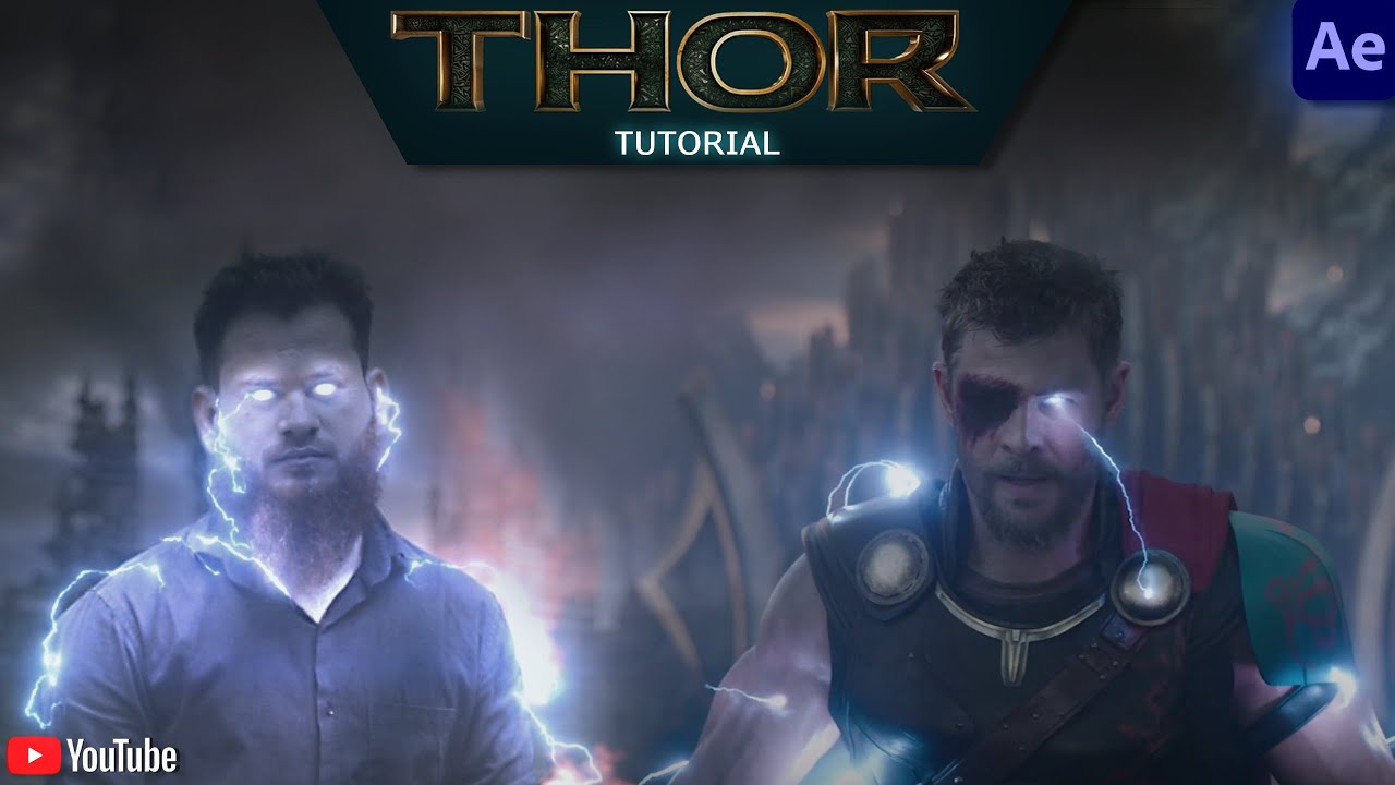 Thor Lightning VFX Tutorial in After Effects | Realistic Thunder Effect | Part 1 (Hindi/Urdu)