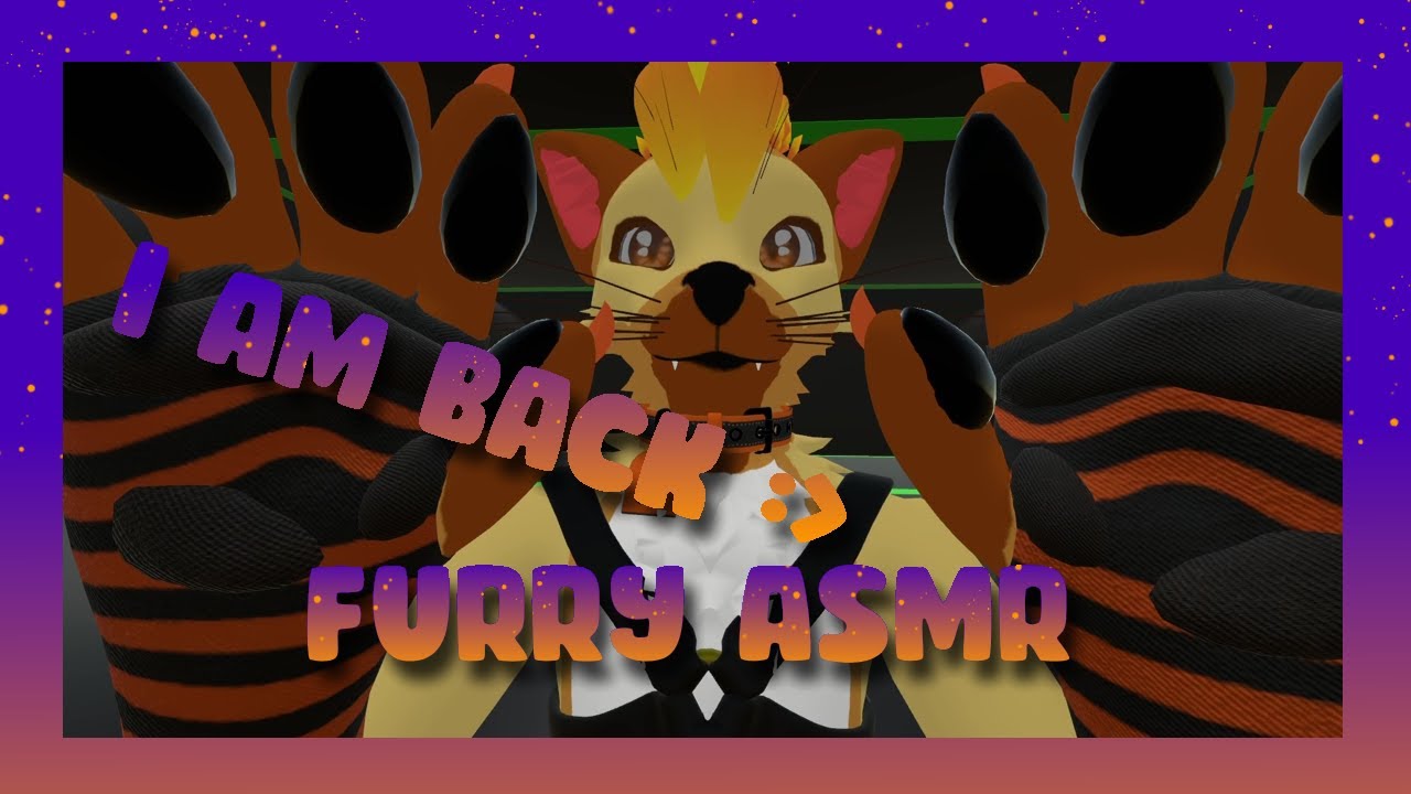 [furry asmr] I'm back! Patting, crackling, boops and mouth sounds.