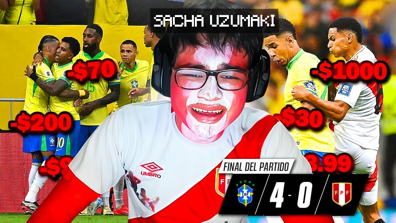NUNCA M&Aacute;S CONF&Iacute;O EN PER&Uacute; 😭 SACHA UZUMAKI REACCIONA AL BRASIL VS PER&Uacute;