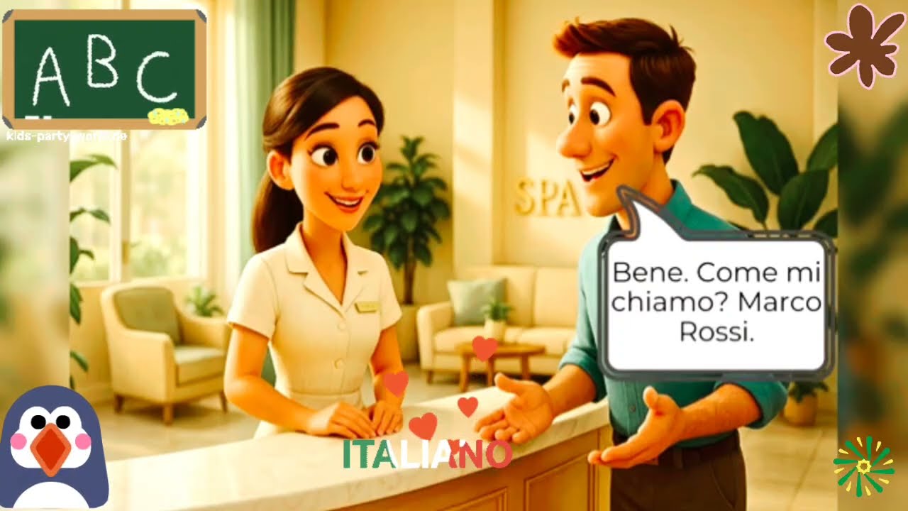 Relax Spa and Learn 🇮🇹 Italian at the  | A1-A2 Level | Learn Italian with Natural Conversations