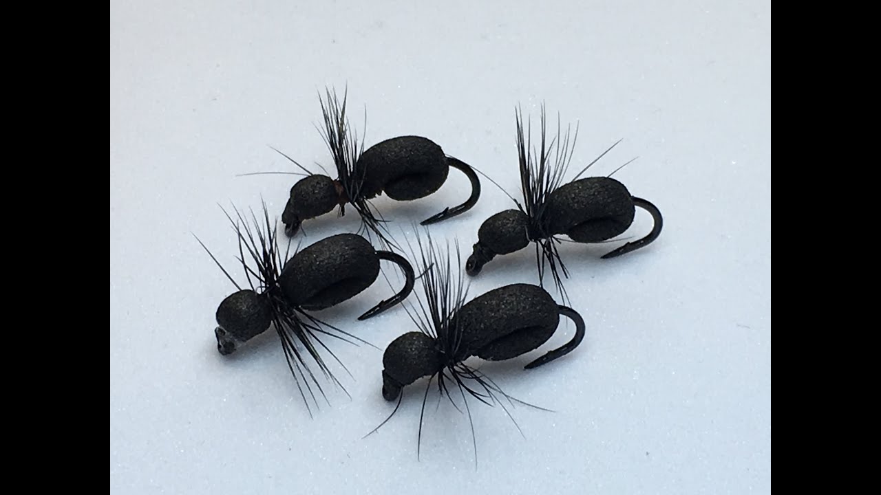 Mucha imitacja MRÓWKI Na KLENIE/JAZIE/JELCE  Muchy na nizinne rzeki Simple Foam Ant Fly #1