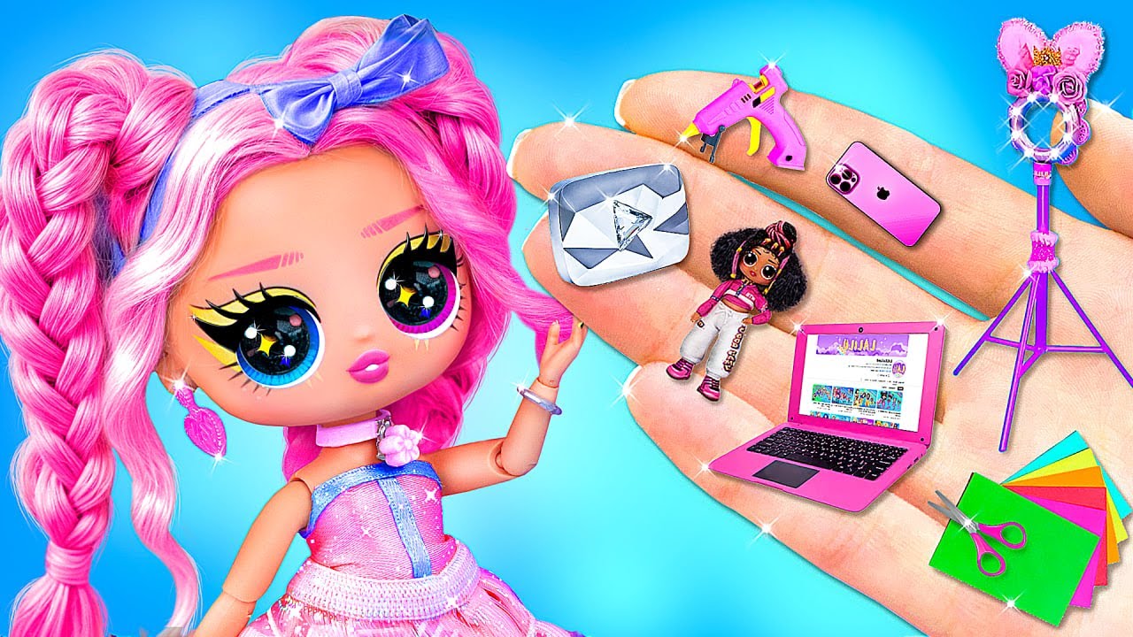 Miniature Toys for Dolls! LALILU DIYs for LOL OMG