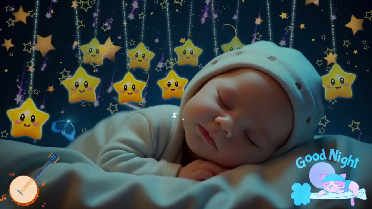 Mozart & Brahms Lullabies 🎶 Baby Sleep Music 🌛 Help Babies Drift Into Deep Sleep in 3 Minutes