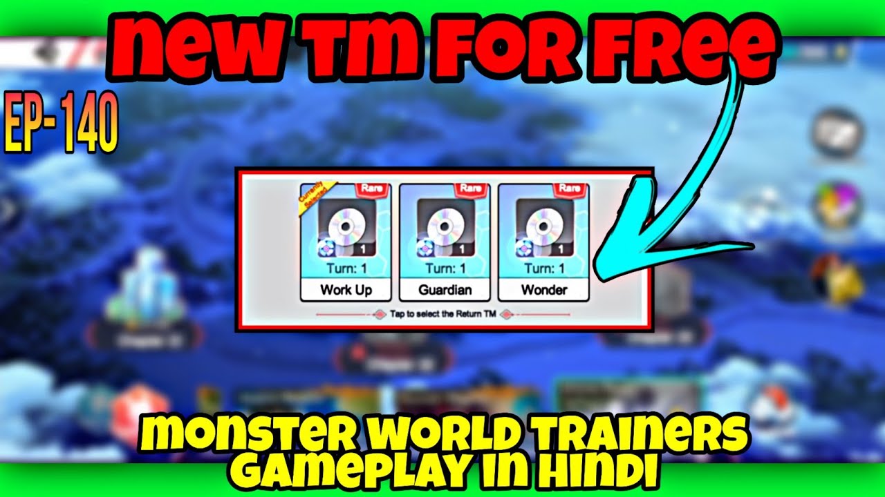 NEW TMs FOR FREE in Monster World Trainers gameplay in Hindi EP-140 #pokeverse