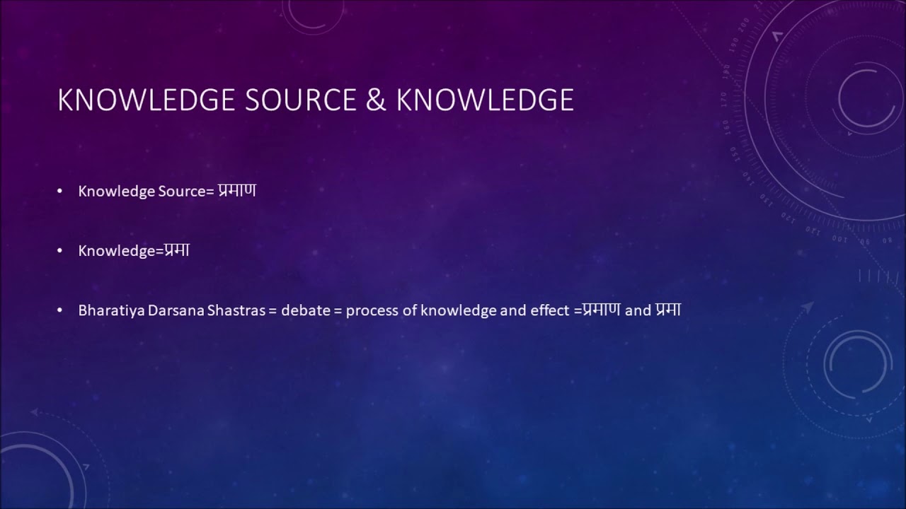 Introduction to Pramana Sastra-Part 1V (Knowledge & Knowledge Sources)