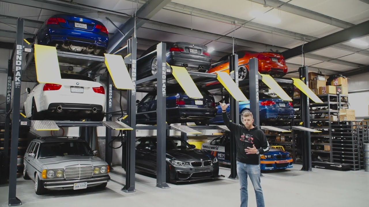 BimmerWorld - Incredible Car Storage Solution - Thank you BendPak Lifts!