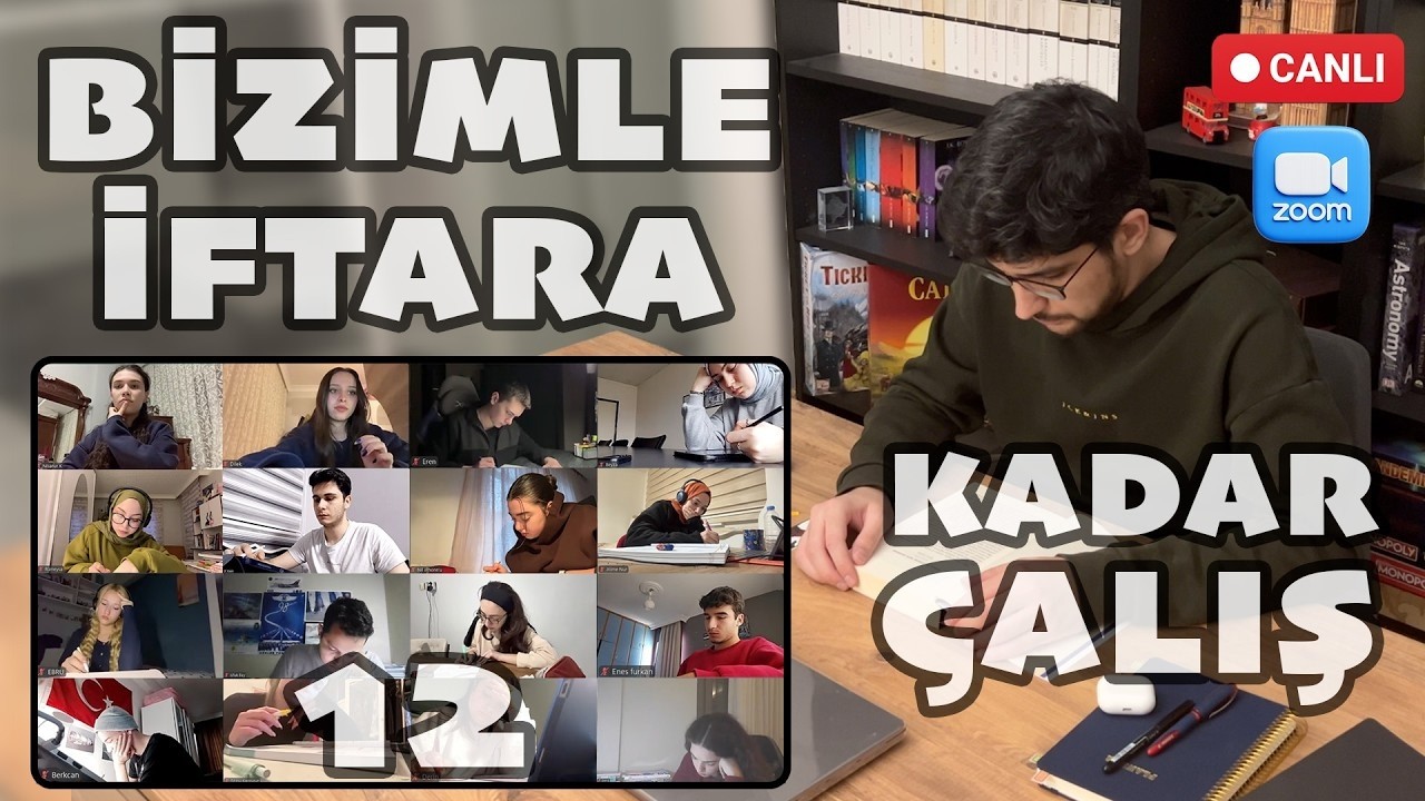 İFTARA KADAR 12 SAAT! Birlikte Ders Çalışalım Canlı
