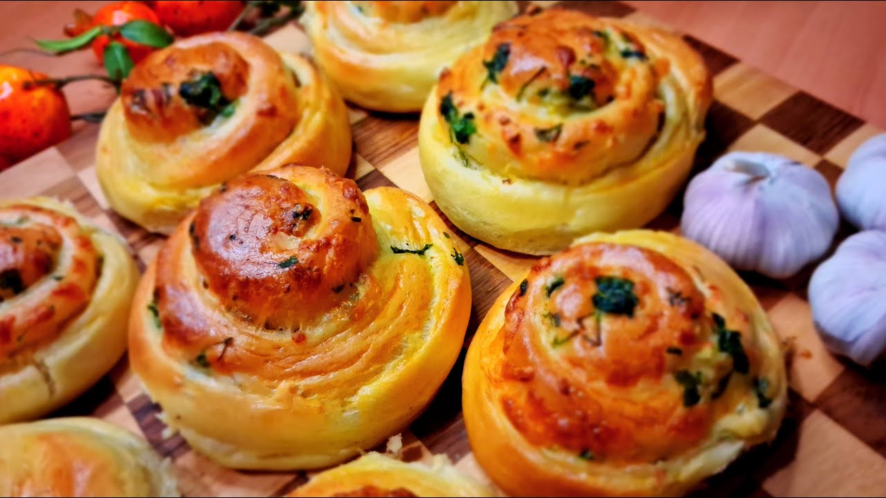Неймовірно М’ЯКІ СИРНІ БУЛОЧКИ з тягучим сиром 🧀 і часником 🧄 | Ultra Soft Cheesy Garlic Buns