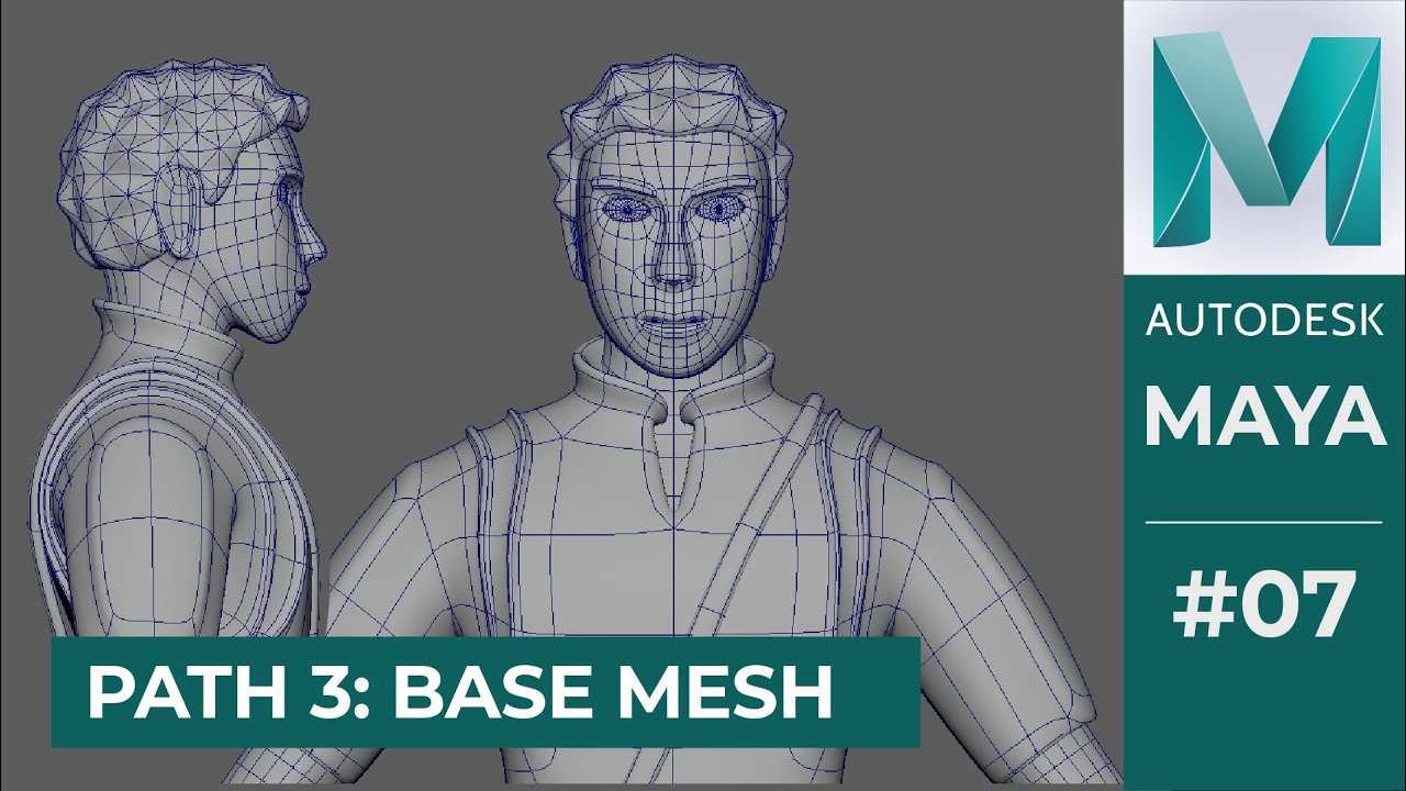 Bài 07: Hoàn thiện tạo hình, thiết kế áo quần cho nhân vật 3d Maya