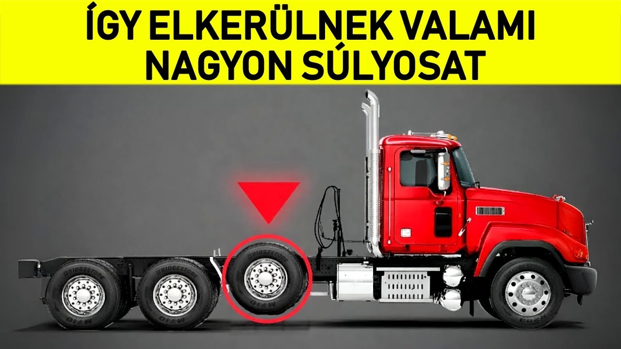 Miért nem érintik egyes teherautók kerekei soha a talajt?